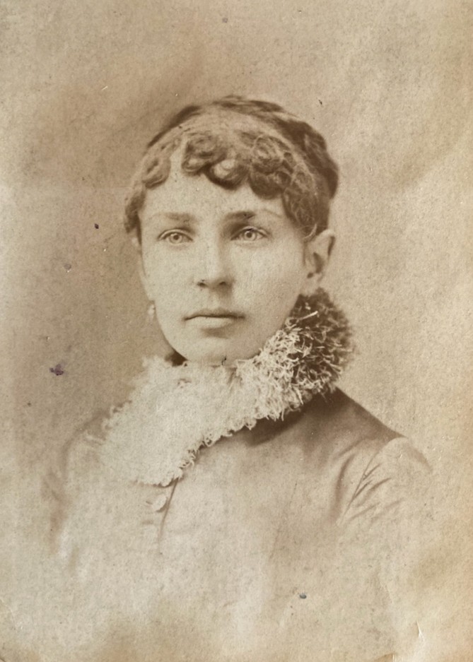 Lizzie Sellers, ca. 1878. Kinsley Public Library.